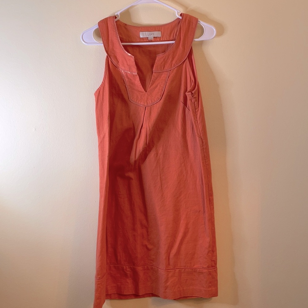 Ann Taylor coral/orange dress!